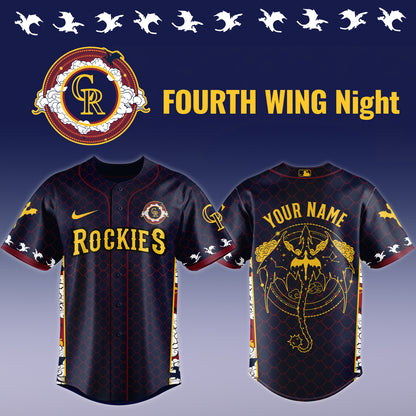 MLB ALL TEAMS x Fourth Wing Night Jersey (Custom Name) | NX64