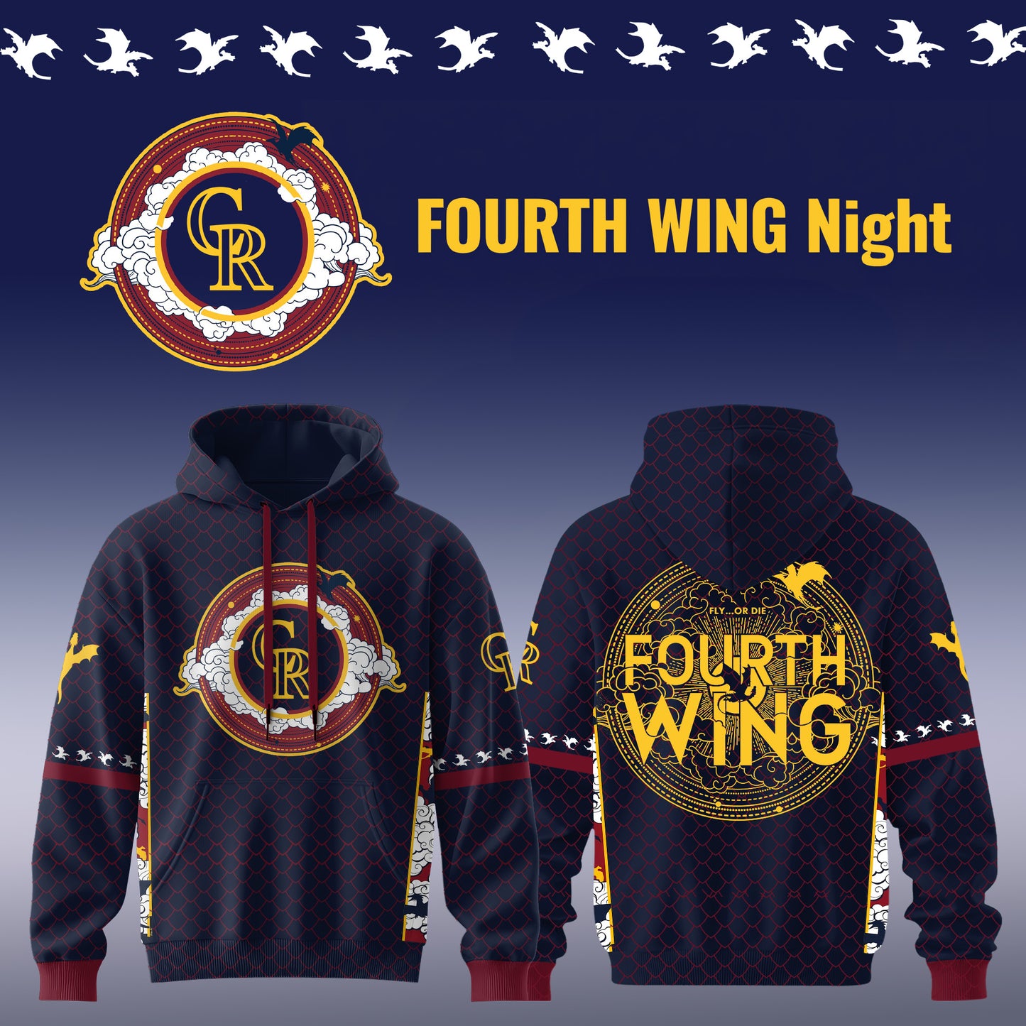MLB ALL TEAMS x Fourth Wing Night Hoodie | WA59
