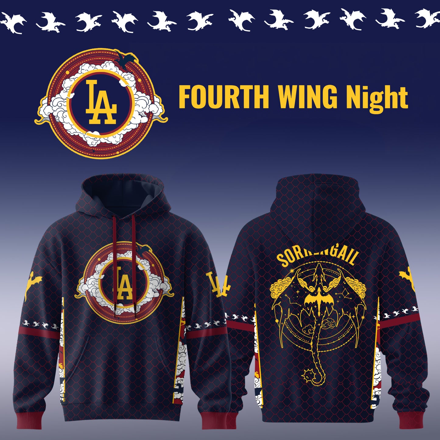 MLB ALL TEAMS x Fourth Wing Night Hoodie | MW97