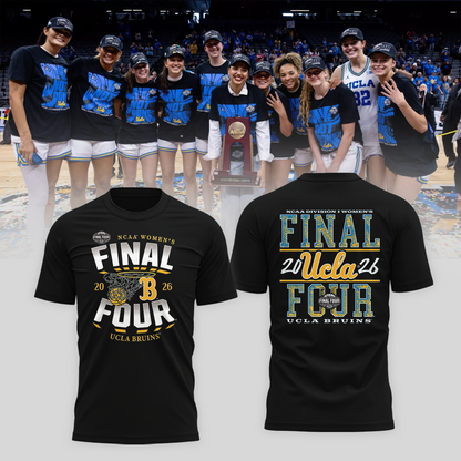 UCLA 2026 Women Basketball Five Four Champion T-Shirt Black Ver 06