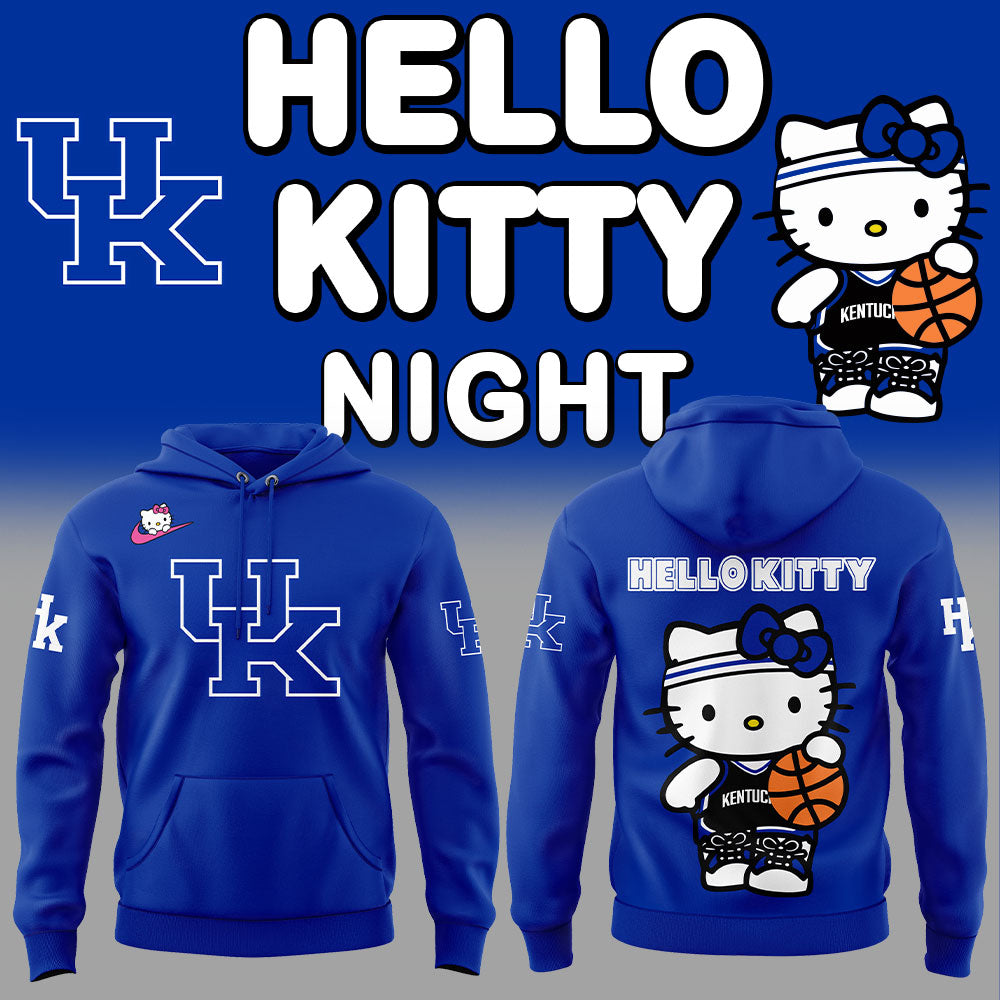 Kentucky Wildcats Men's Basketball x Hello Kitty Night Game Hoodie