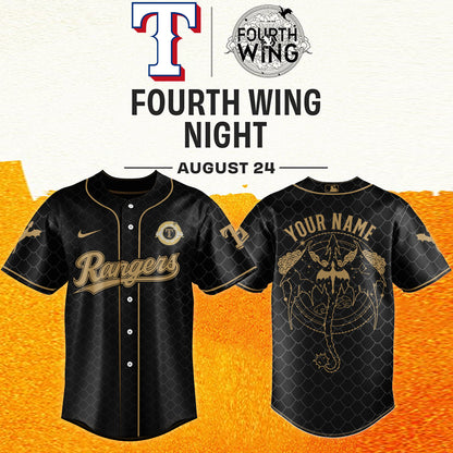 MLB ALL TEAMS x Fourth Wing Night Jersey (Custom Name) | QO61