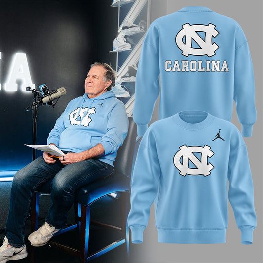 Carolina Football Coach Belichick_B Sweatshirt -  - Carolina Tar Heels Shirt