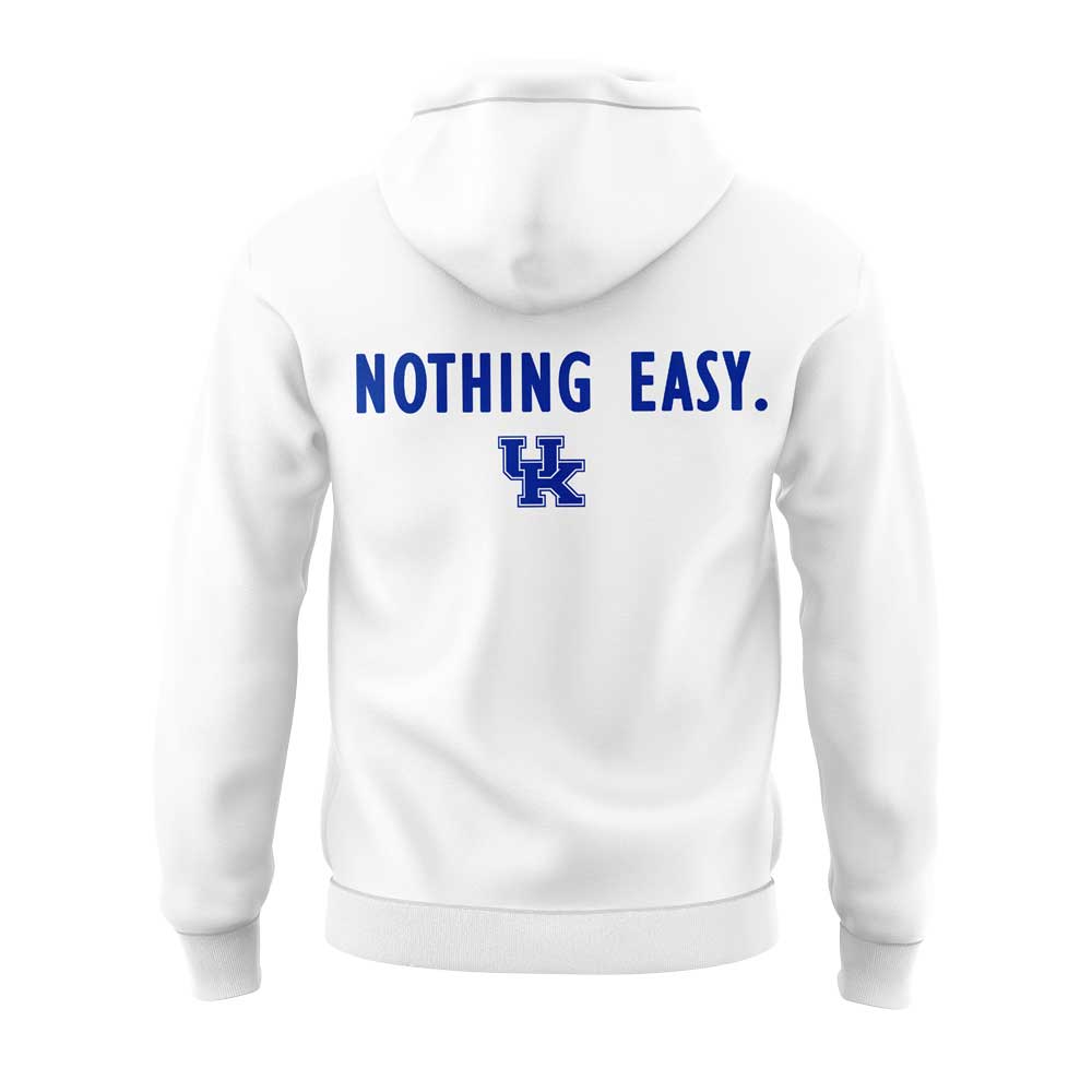 Kentucky Wildcats Men's Basketball Nothing Easy Uniform V2 Hoodie