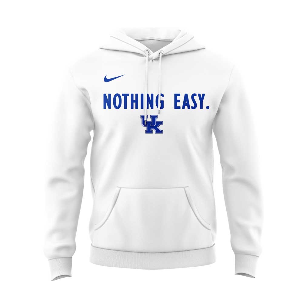 Kentucky Wildcats Men's Basketball Nothing Easy Uniform Hoodie