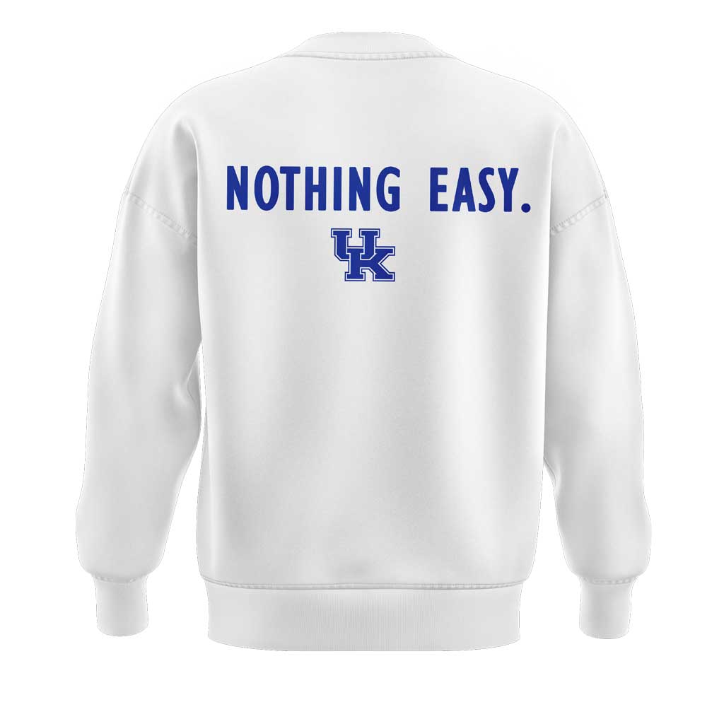 Kentucky Wildcats Men's Basketball Nothing Easy Uniform V2 Sweatshirt