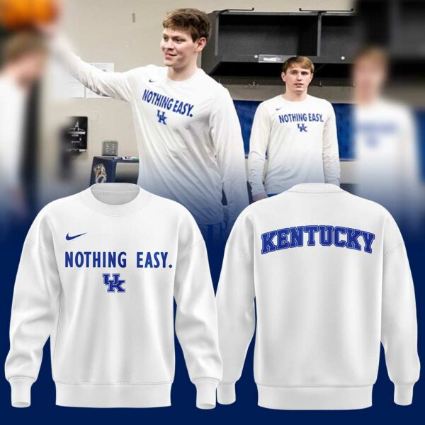 Kentucky Wildcats Men's Basketball Nothing Easy Uniform Sweatshirt