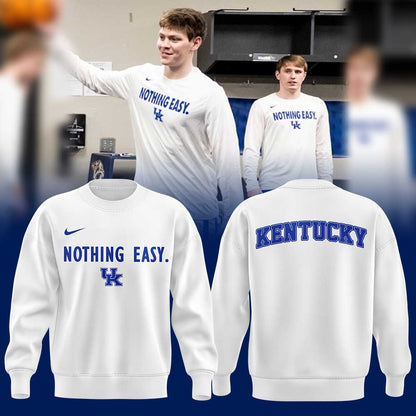 Kentucky Wildcats Men's Basketball Nothing Easy Uniform Sweatshirt