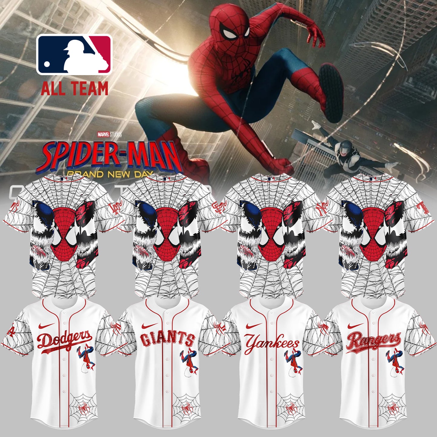 MLB ALL TEAM x Spider Man: Brand New Day Jersey | GJ94