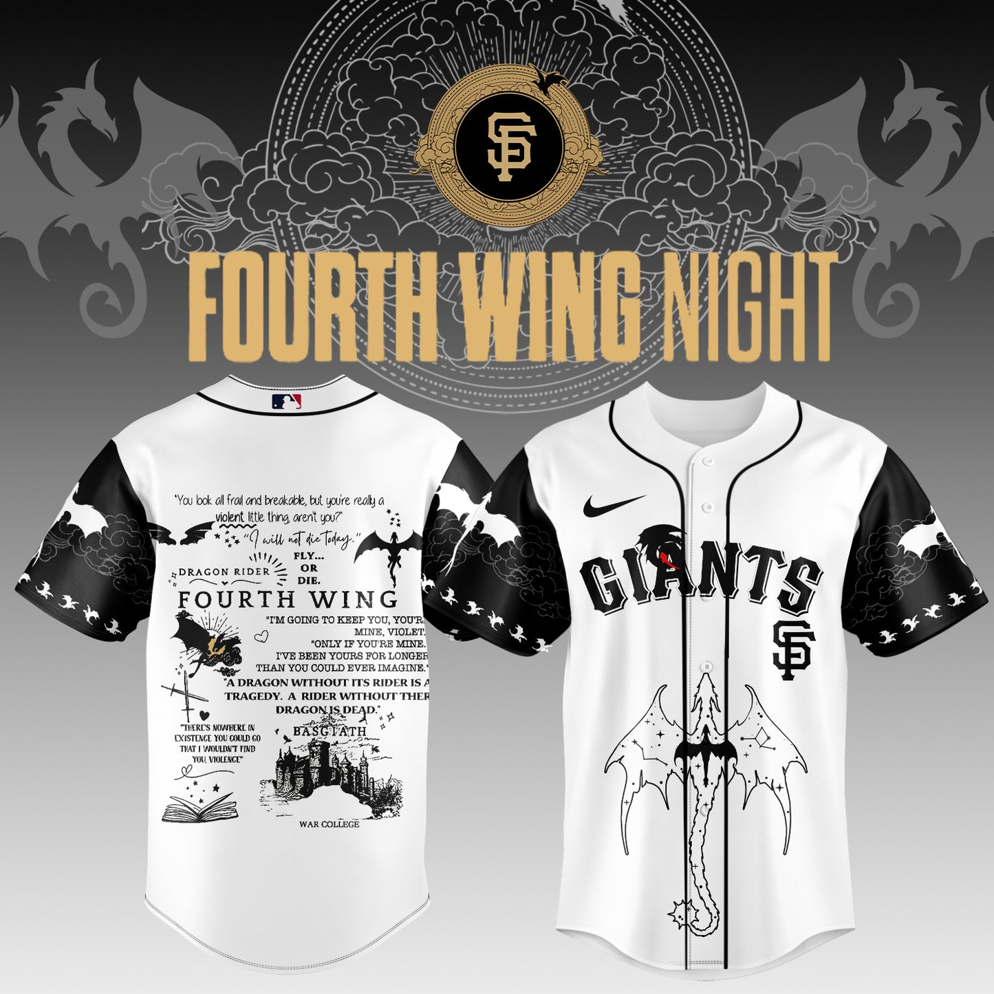 MLB ALL TEAMS x Fourth Wing Night Jersey | TN21