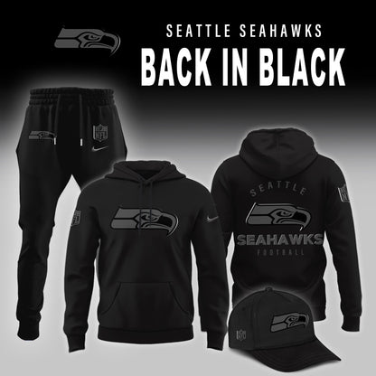 Seattle Seahawks 2025 Back In Black Limited Edition Combo Hoodie