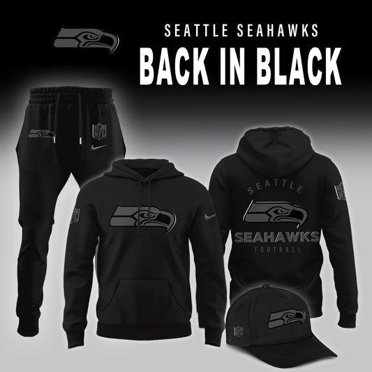 Seattle Seahawks 2025 Back In Black Limited Edition Combo Hoodie