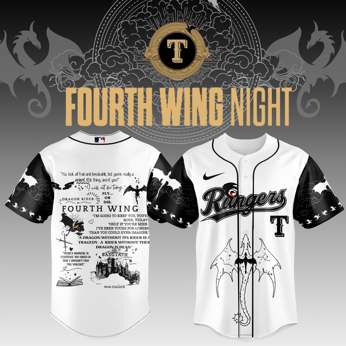 MLB ALL TEAMS x Fourth Wing Night Jersey | TN21