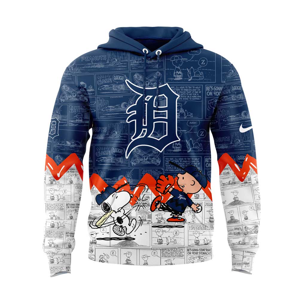 Detroit Tigers 75th Anniversary of Peanuts Hoodie