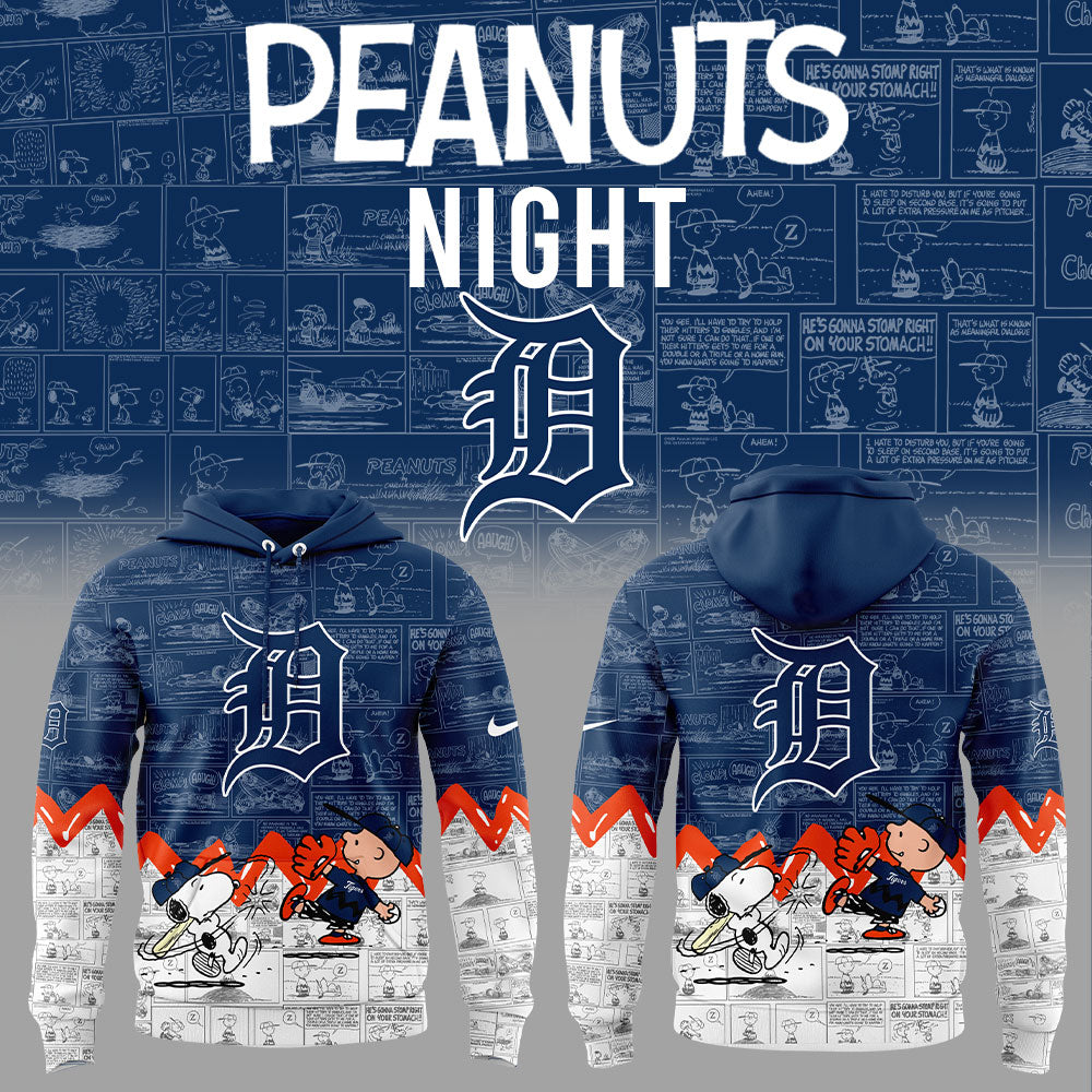 Detroit Tigers 75th Anniversary of Peanuts Hoodie