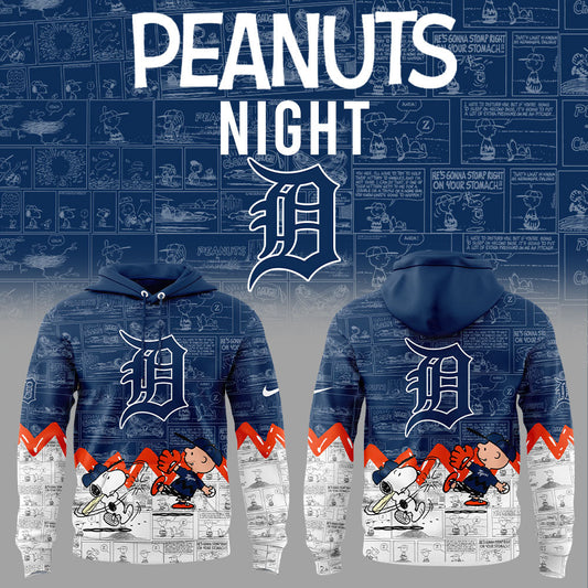 Detroit Tigers 75th Anniversary of Peanuts Hoodie