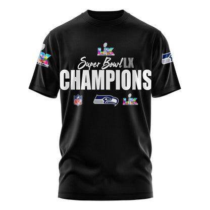 Seattle Seahawks Super Bowl LX Champions Limited Edition T.shirt
