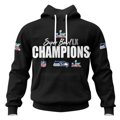 Seattle Seahawks Super Bowl LX Champions Limited Edition Hoodie