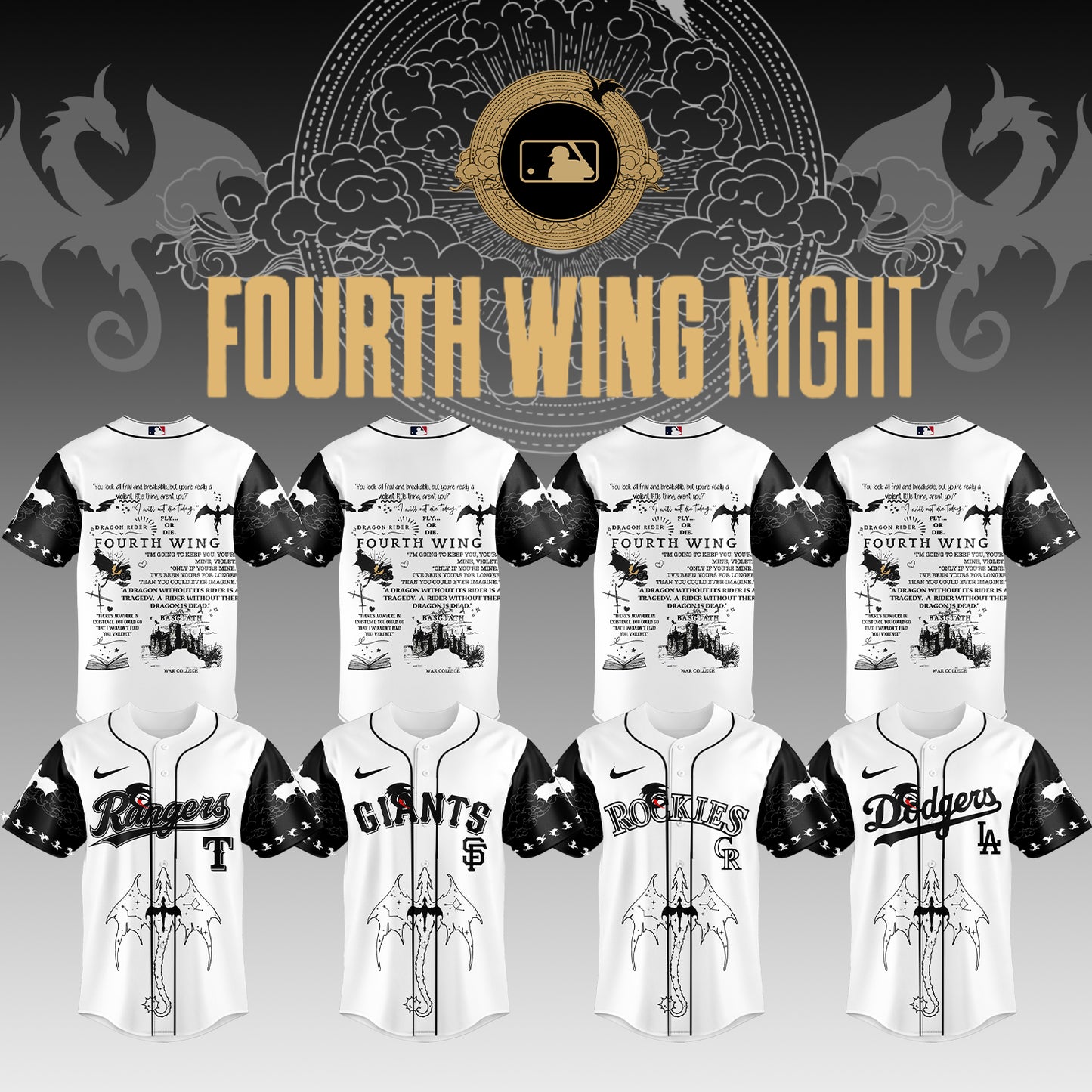 MLB ALL TEAMS x Fourth Wing Night Jersey | TN21
