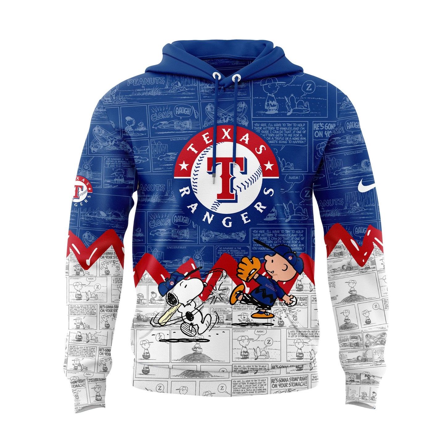 Texas Rangers 75th Anniversary of Peanuts Hoodie