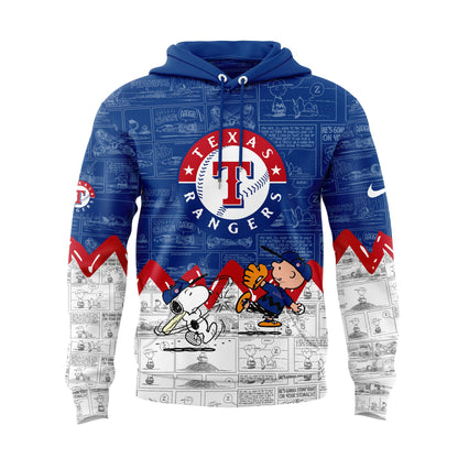 Texas Rangers 75th Anniversary of Peanuts Hoodie