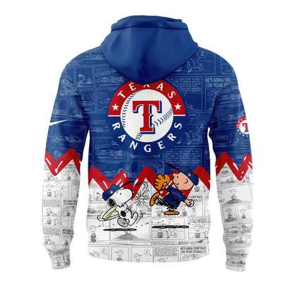 Texas Rangers 75th Anniversary of Peanuts Hoodie