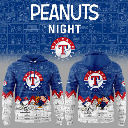 Texas Rangers 75th Anniversary of Peanuts Hoodie