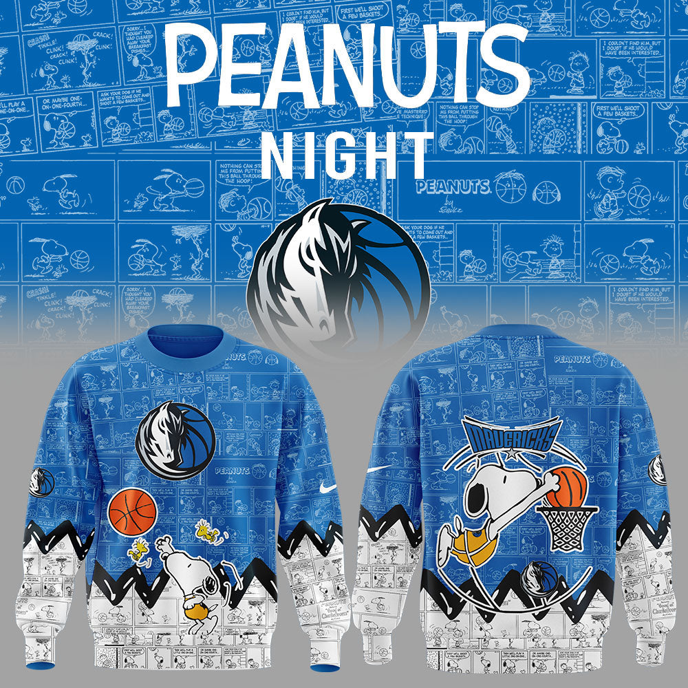 Dallas Mavericks 75th Anniversary of Peanuts Sweatshirt