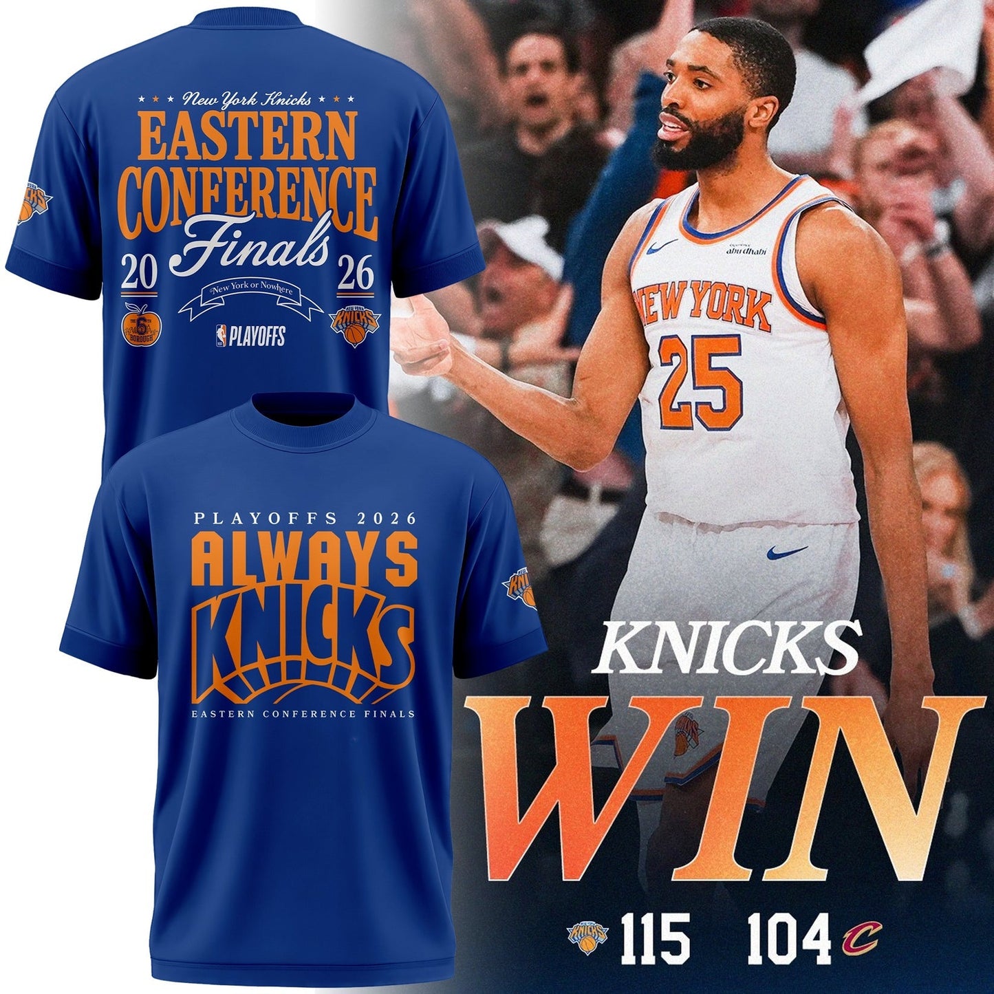 Limited Edition Always Knicks New York Forever 2026 Playoffs TShirt | KA96