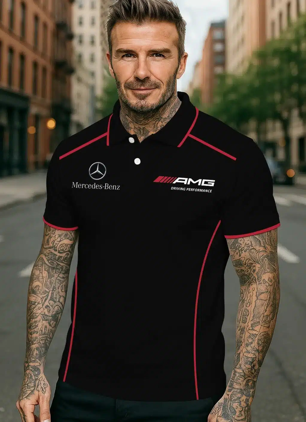 High Quality Men's Mercedes Polo Shirt