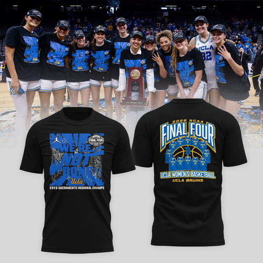 UCLA 2026 Women Basketball Five Four Champion T-Shirt Black Ver 01