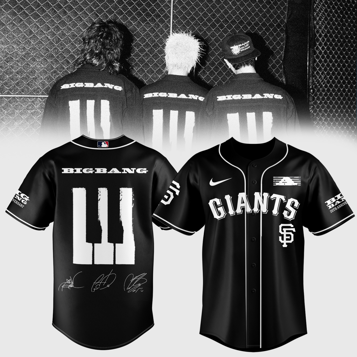 BIGBANG x MLB Baseball Jersey - K-Pop Limited Edition