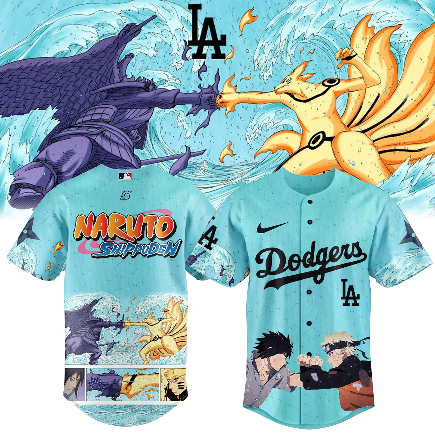 MLB ALL TEAM x Naruto "Naruto x Sasuke" Limited Jersey | WP22