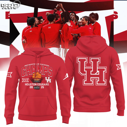 Houston Cougars Hoodie 2025 Big 12 Men's Basketball Champions Shirt