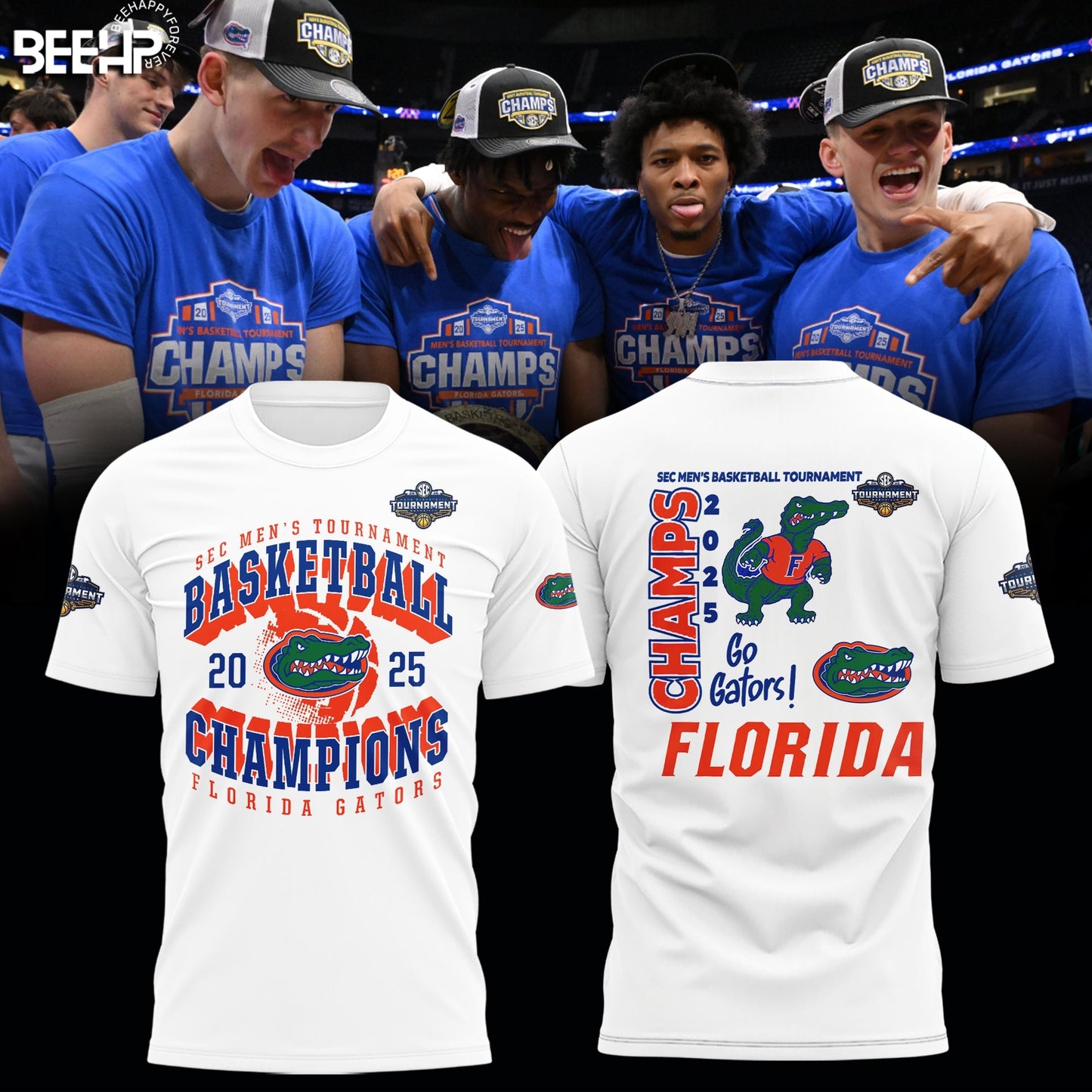 Florida Gators 2025 SEC Men’s Basketball Conference Tournament Champions Shirt