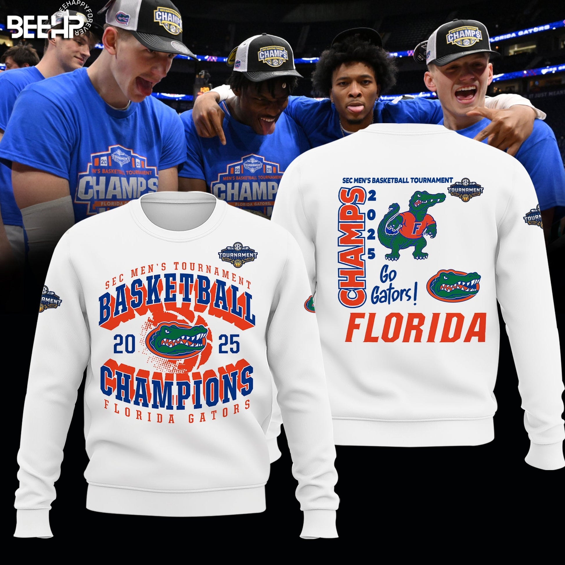 Florida Gators 2025 SEC Men’s Basketball Conference Tournament Champions Sweatshirt