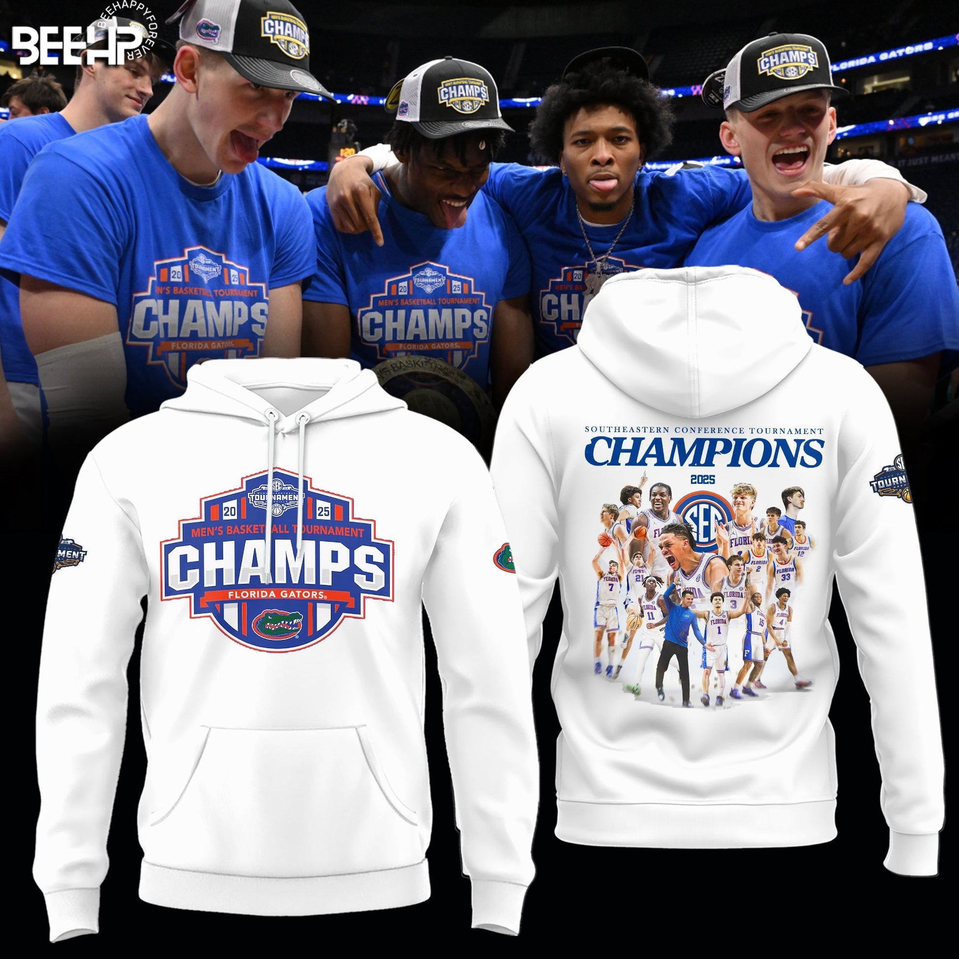 Florida Gators 2025 SEC Men’s Basketball Conference Tournament Champions Hoodie