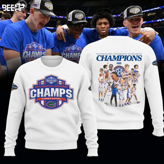 Florida Gators 2025 SEC Men’s Basketball Conference Tournament Champions Sweatshirt