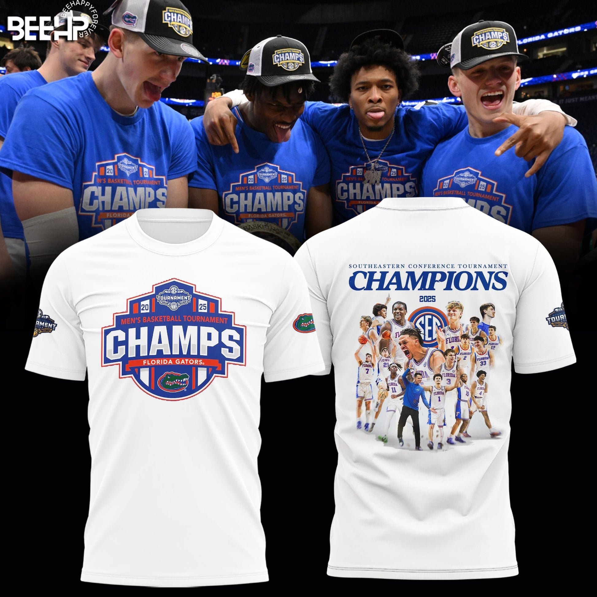 Florida Gators 2025 SEC Men’s Basketball Conference Tournament Champions Shirt
