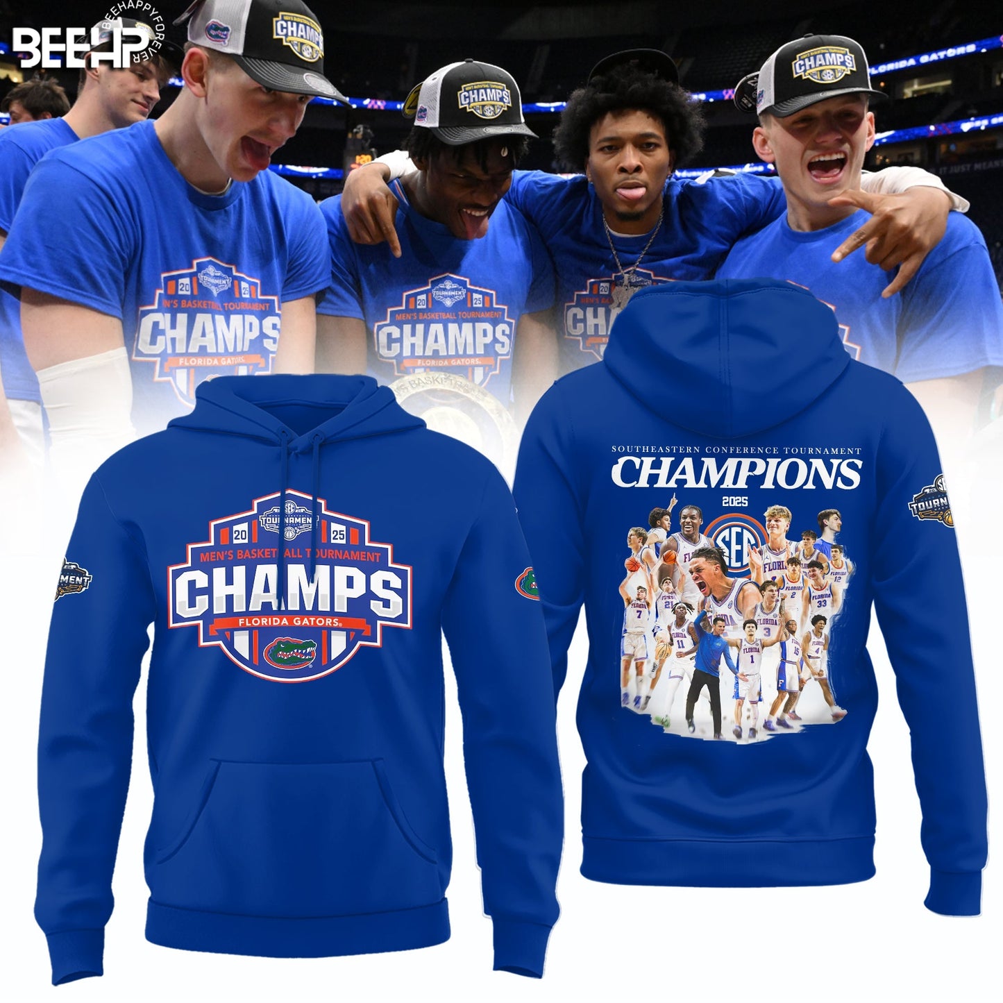 Florida Gators 2025 SEC Men’s Basketball Conference Tournament Champions Hoodie