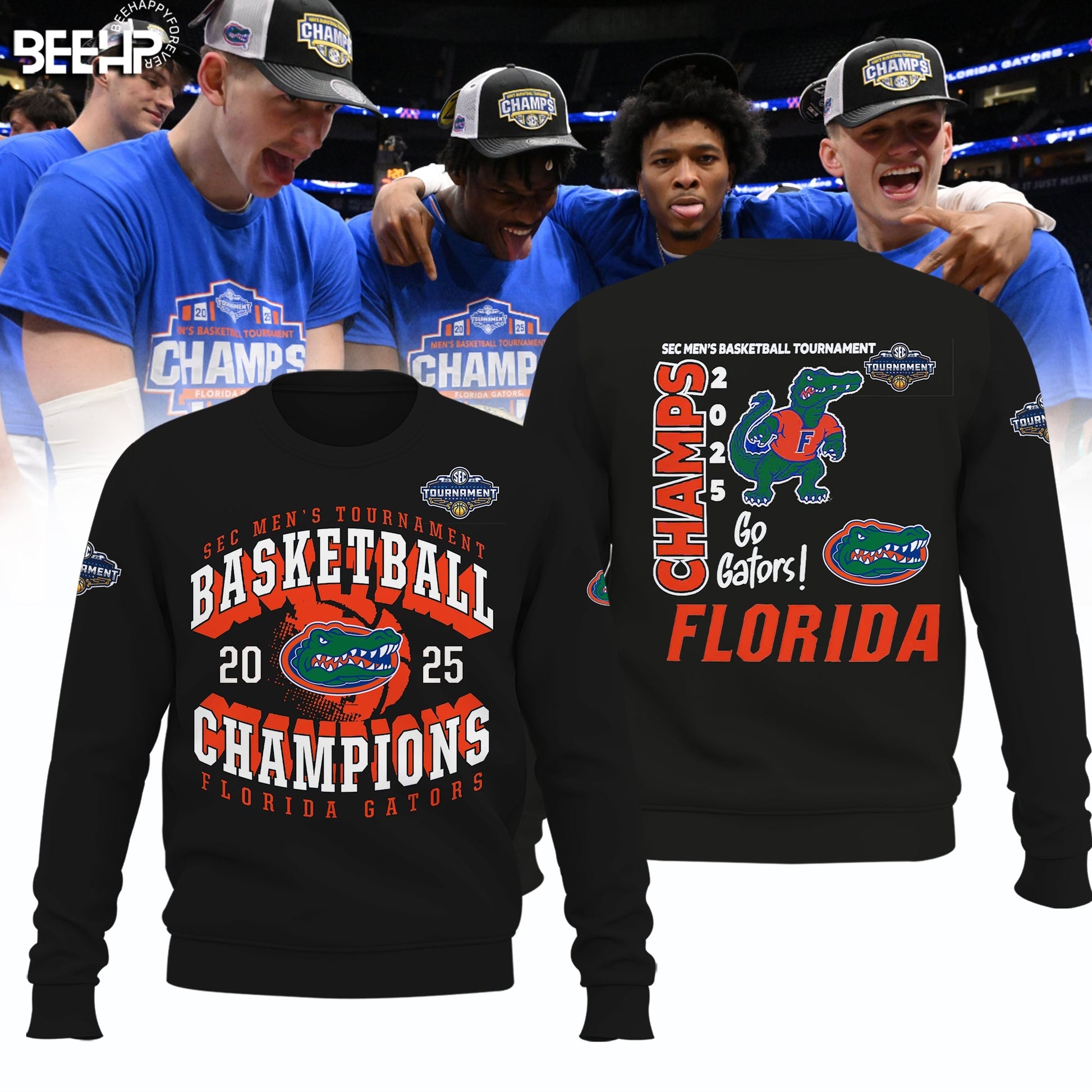 Florida Gators 2025 SEC Men’s Basketball Conference Tournament Champions Sweatshirt