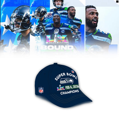 Seattle Seahawks Super Bowl LX Champions Limited Edition Hoodie