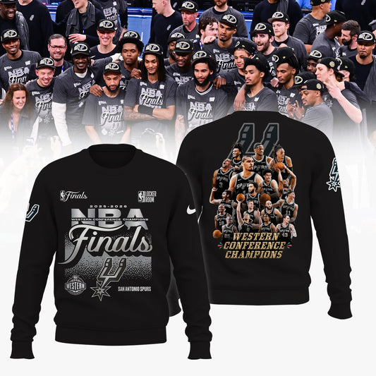 Limited Edition San Antonio Spurs Western Conference Champions Sweatshirt | JW97