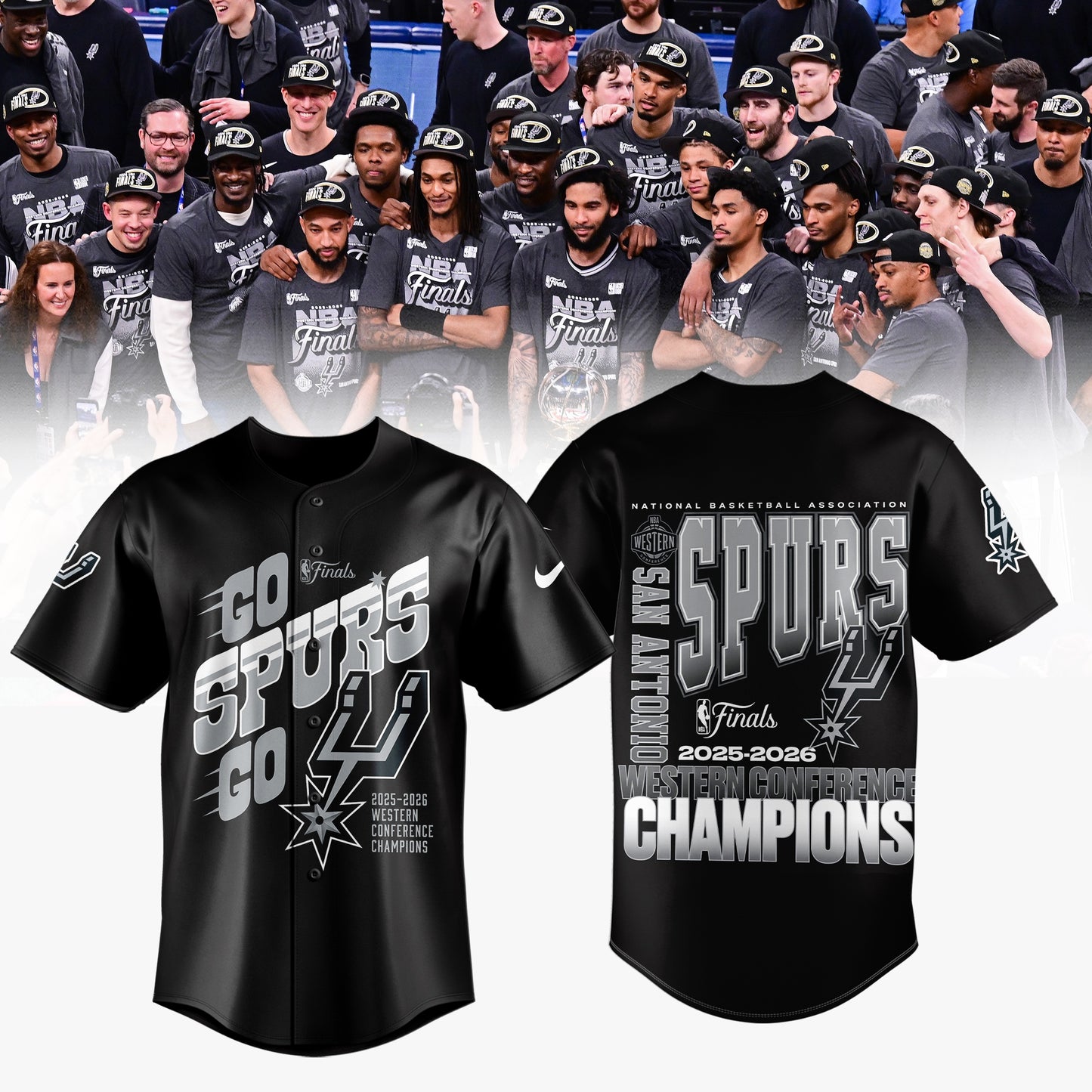 Limited Edition San Antonio Spurs Western Conference Champions Jersey | IW56