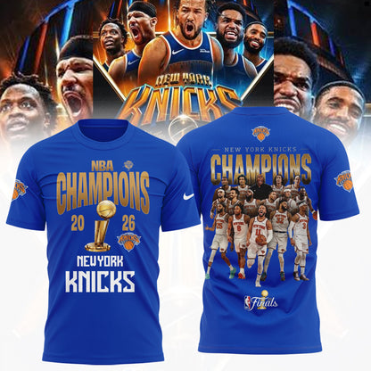New York Knicks 2026 NBA Finals Champions T-Shirt | XV86