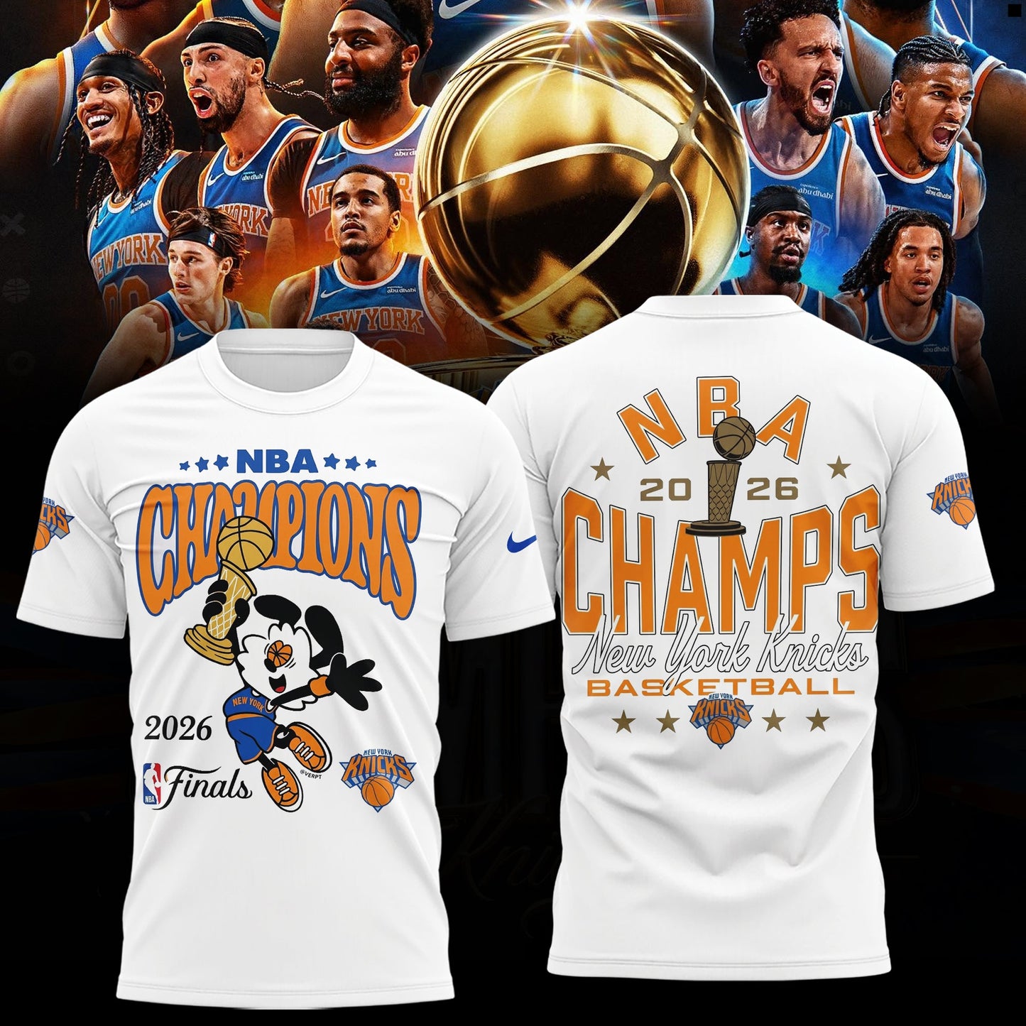 New York Knicks NBA Finals Champs Locker Room T-Shirt | YW22