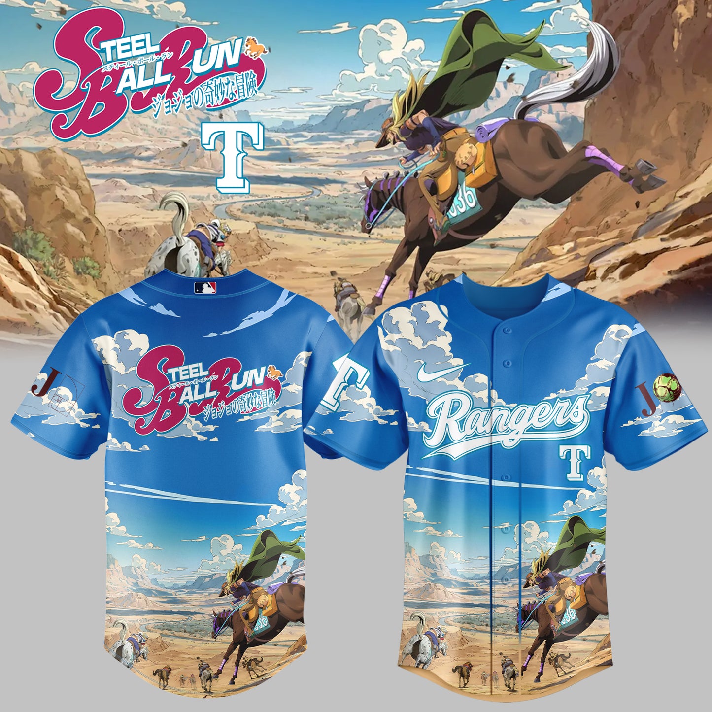 MLB ALL TEAMS x Steel Ball Run Limited Jersey | XK26