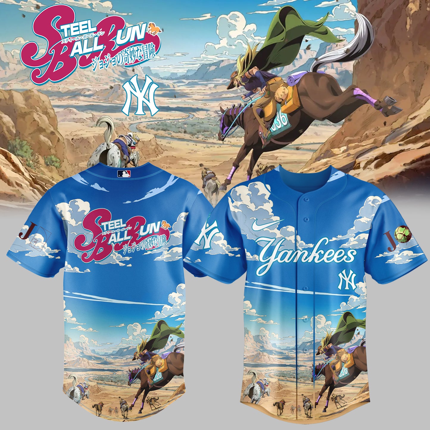 MLB ALL TEAMS x Steel Ball Run Limited Jersey | XK26