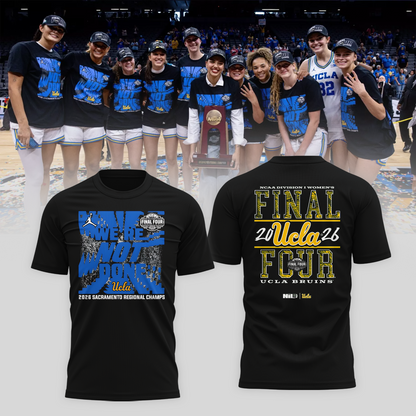 UCLA 2026 Women Basketball Five Four Champion T-Shirt Black Ver 07