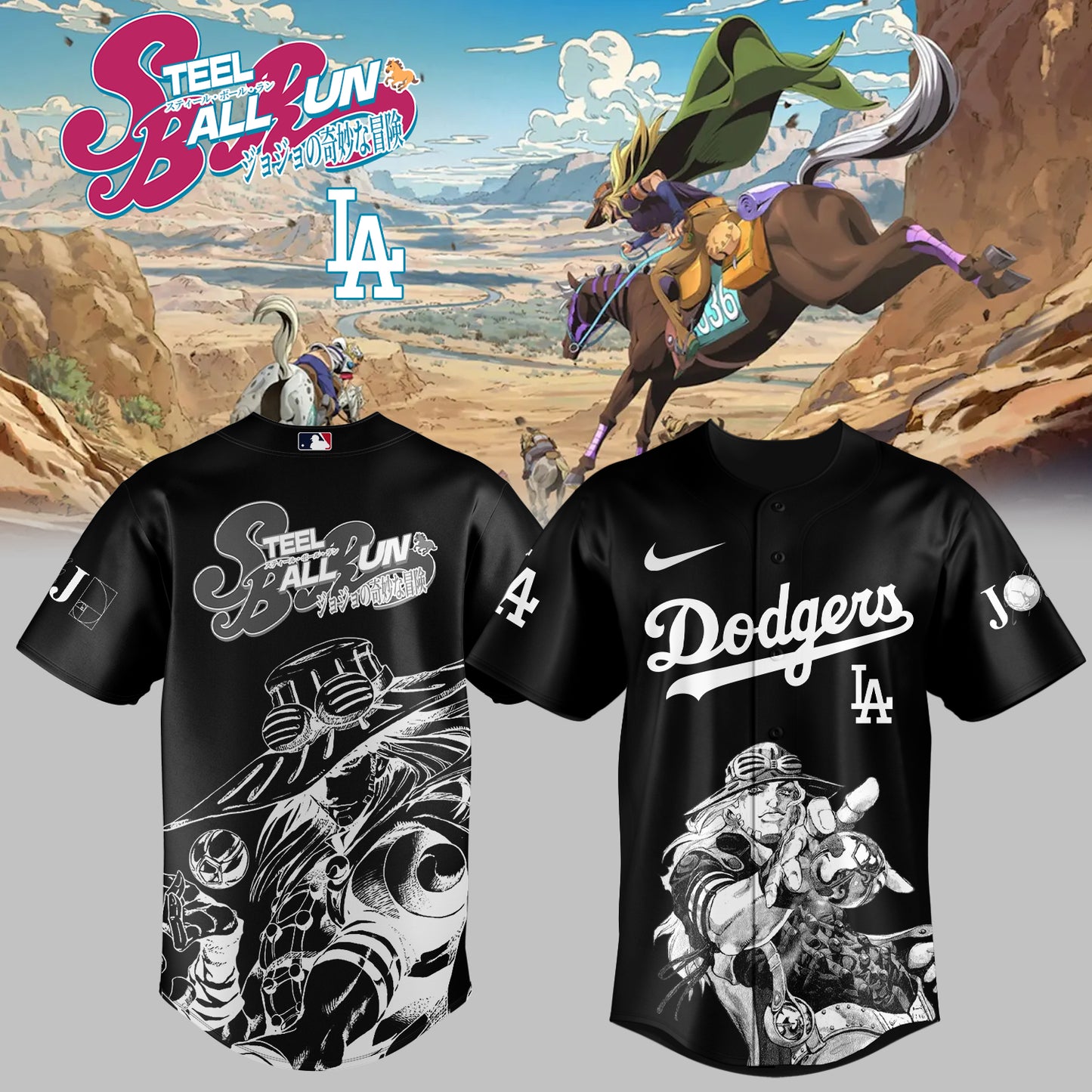 MLB ALL TEAMS x Steel Ball Run Limited Jersey | QA23
